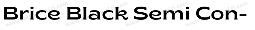 Brice Black Semi Con字体转换